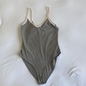 Gray bodysuit